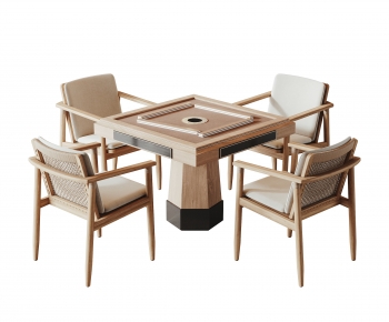 Wabi-sabi Style Mahjong Tables And Chairs-ID:360677001