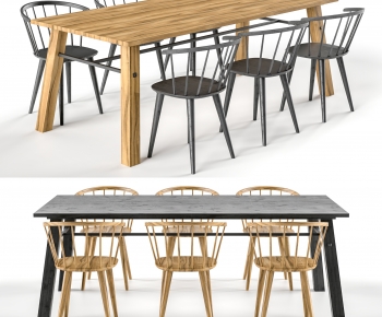 Modern Dining Table And Chairs-ID:408299043