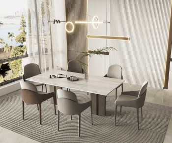 Modern Dining Table And Chairs-ID:686260948