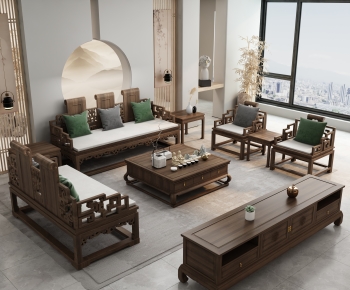 Chinese Style A Living Room-ID:552105904