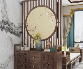 Chinese Style Entrance Cabinet-ID:528902052