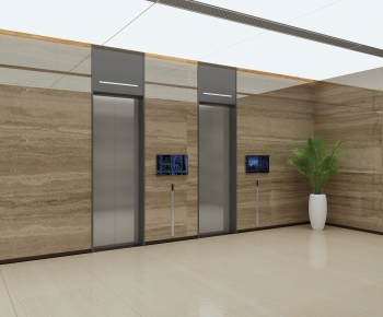 Modern Office Elevator Hall-ID:721905957