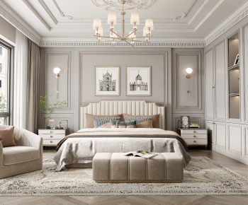 Simple European Style Bedroom-ID:425088889