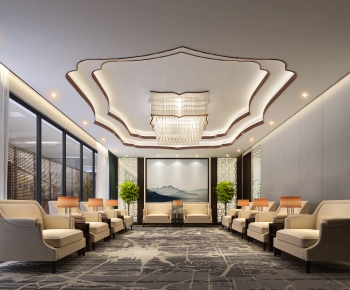 New Chinese Style Office Living Room-ID:689203021