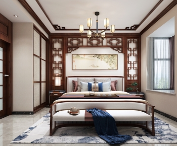 Chinese Style Bedroom-ID:317409097