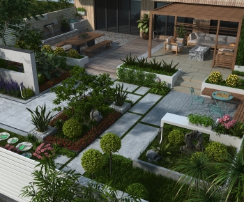 New Chinese Style Courtyard/landscape-ID:302248958