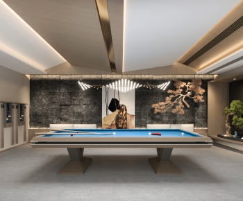 New Chinese Style Billiards Room-ID:615460959