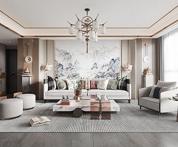 新中式客厅-1596025
