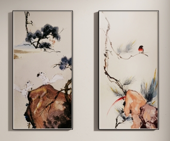 新中式花鸟装饰画-ID:763000016