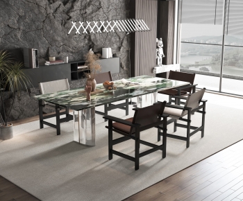 Modern Dining Table And Chairs-ID:774873029