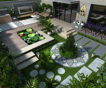 Modern Courtyard/landscape-ID:894251117