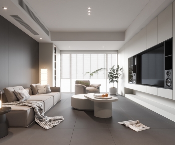 Modern A Living Room-ID:988609083