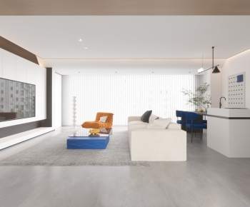 Modern A Living Room-ID:743859051