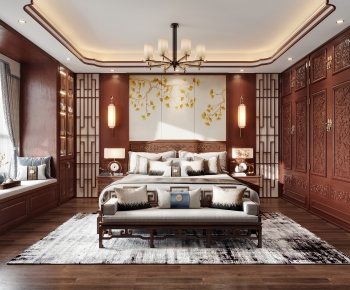 Chinese Style Bedroom-ID:536559108