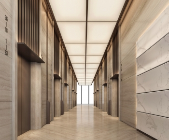 Modern Corridor Elevator Hall-ID:820406919