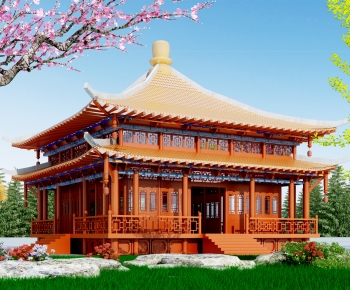 Chinese Style Ancient Architectural Buildings-ID:339612015