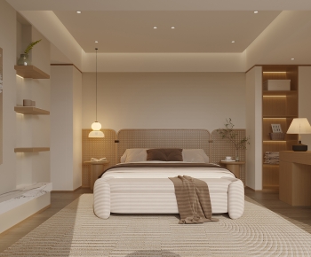Wabi-sabi Style Bedroom-ID:219469077