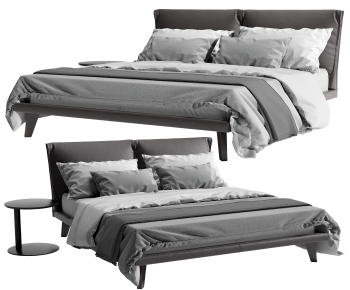 Modern Double Bed-ID:491276034