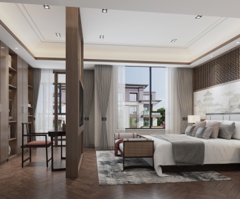 New Chinese Style Bedroom-ID:484500891
