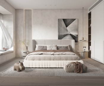 Wabi-sabi Style Bedroom-ID:798336988