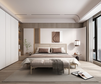 Modern Wabi-sabi Style Bedroom-ID:772799023