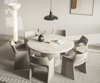 Wabi-sabi Style Dining Table And Chairs-ID:610275039