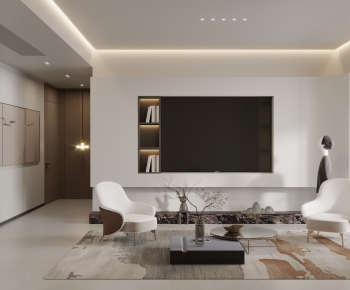 Modern A Living Room-ID:401077033