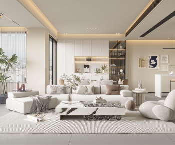 Modern A Living Room-ID:880480053