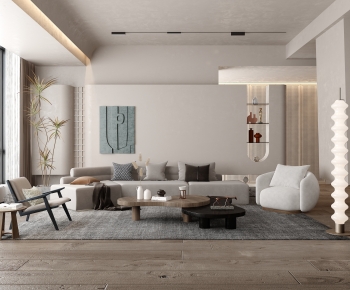 Wabi-sabi Style A Living Room-ID:245028022