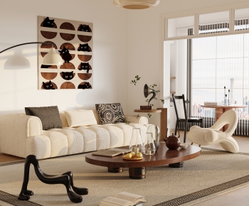Wabi-sabi Style A Living Room-ID:952971097