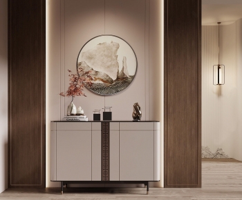 New Chinese Style Entrance Cabinet-ID:787364014