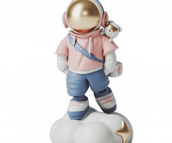 现代宇航员雕塑摆件-ID:525979043