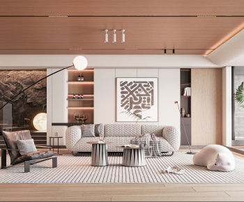 Modern A Living Room-ID:516901071