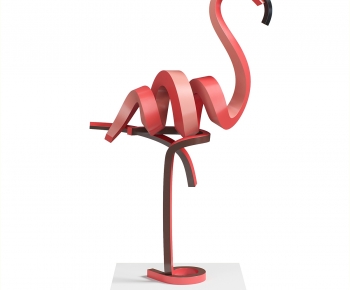 现代火烈鸟艺术雕塑-ID:837209946