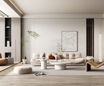 Wabi-sabi Style A Living Room-ID:348691944