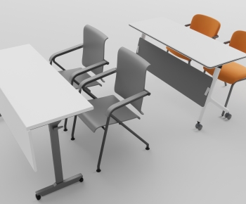 Modern Computer Desk And Chair-ID:371191025