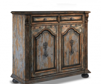 American Style Retro Style Side Cabinet-ID:325875042