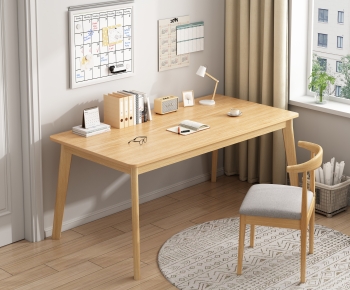 Nordic Style Computer Desk And Chair-ID:860300068