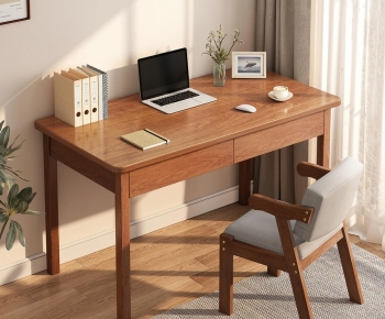 Nordic Style Computer Desk And Chair-ID:231130111