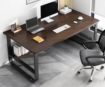 Nordic Style Computer Desk And Chair-ID:105015049