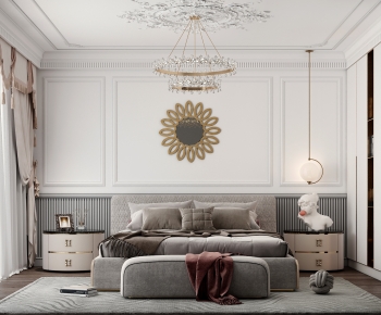 Simple European Style Bedroom-ID:797259098