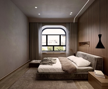 Wabi-sabi Style Bedroom-ID:828857908