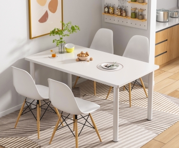 Nordic Style Dining Table And Chairs-ID:130249024