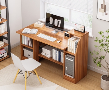 Nordic Style Computer Desk And Chair-ID:645414119