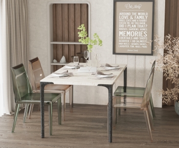 Modern Dining Table And Chairs-ID:550508025