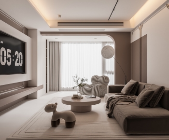 Modern A Living Room-ID:681868082