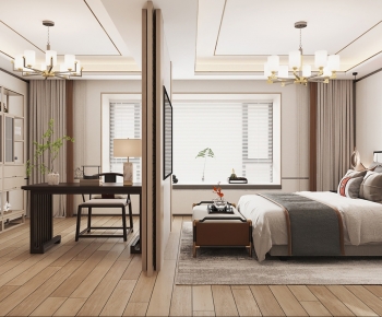 New Chinese Style Bedroom-ID:601511086