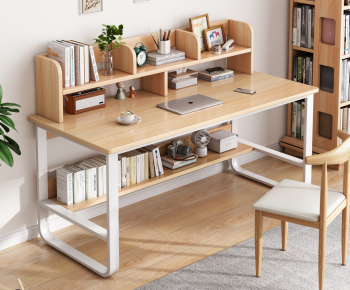 Nordic Style Computer Desk And Chair-ID:571991924