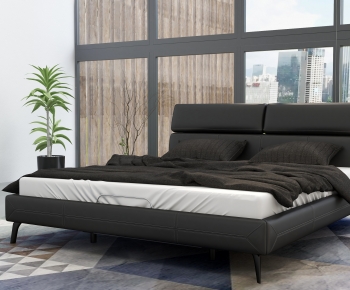 Modern Double Bed-ID:176022054