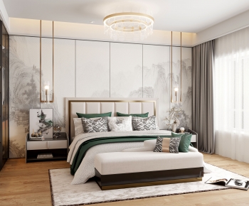 New Chinese Style Bedroom-ID:518572097